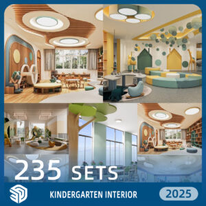 Kindergarten Interior SketchUp Models - 235 Sets SKP | IDS798