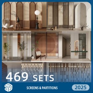 Screens & Partitions SketchUp SKP Models Download- 469 Sets| IDS899